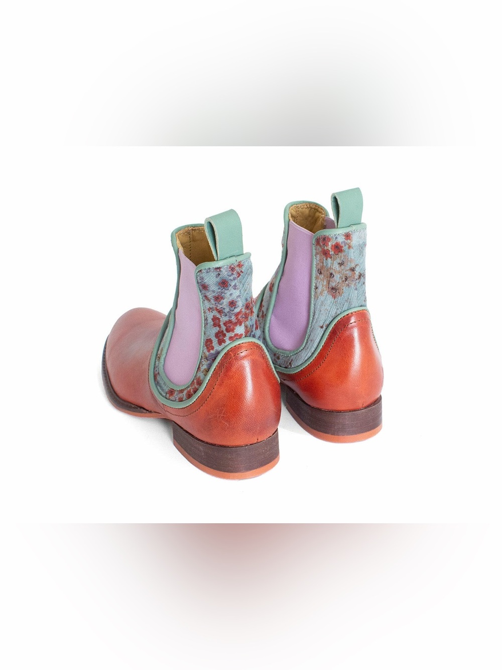 John Fluevog BIBLIO NORTON LAYERED CHELSEA BOOTS - Picture 3 of 15